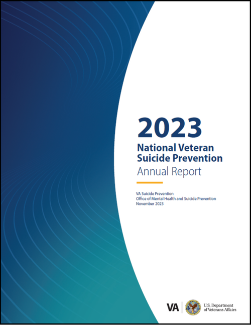 Cover of the 2023 National Veteran Suicide Prevention Annual Report